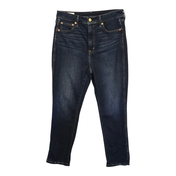 GAP Denim - Gap Womens Jeans Size 10R Blue Sky High Vintage Slim Raw Hem Ankle Distressed